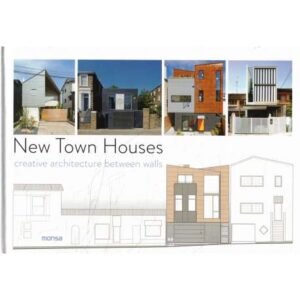 New town houses. Creative architecture between walls
