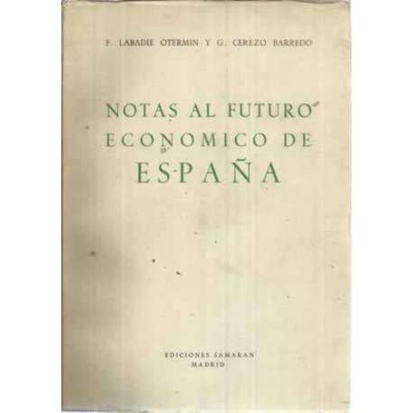 Notas al futuro económico de España