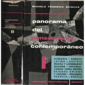 PANORAMA DEL PENSAMIENTO CONTEMPORANEO. LAS GRANDES CORRIENTES DEL PENSAMIENTO CONTEMPORÁNEO. Tomos I y II