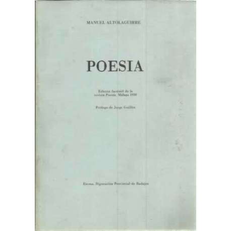 Poesía. Edic. Fácsimil de la revista poesía, Málaga 1930