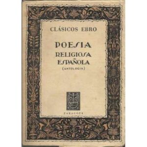 Poesía religiosa española. Antología