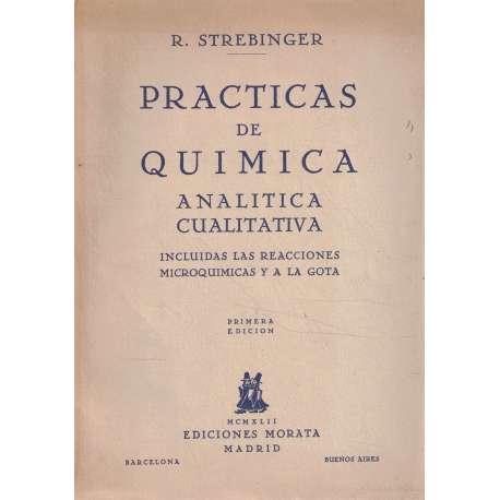 Prácticas de química. Analítica cualitativa