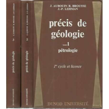 PRÉCIS DE GÉOLOGIE. 1º Cicle et licence. III Tomos