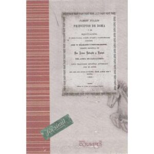 Principios de doma y de equitación