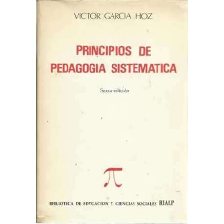Principios de pedagogía sistematica