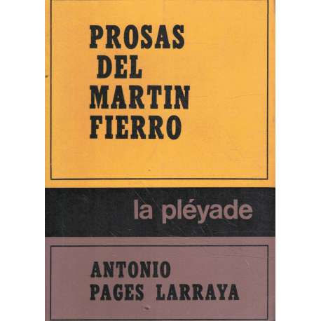 Prosas del Martín Fierro