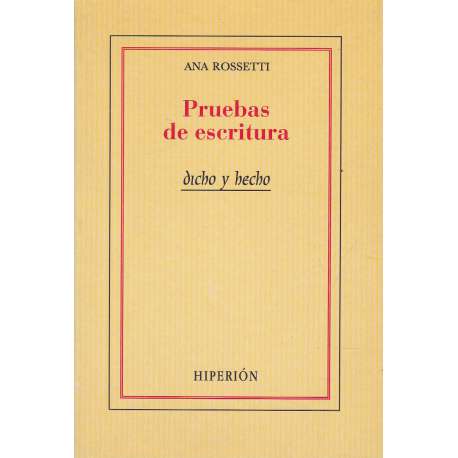 Pruebas de escritura
