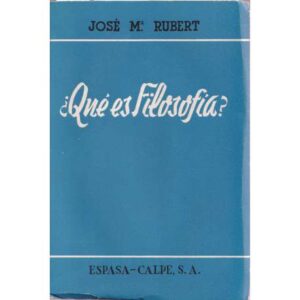 ¿Qué es filosofía?