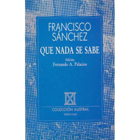 Que nada se sabe