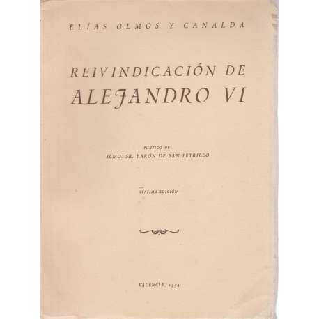 Reivindicación de Alejandro VI