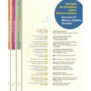 Revista de Estudios sobre Blasco Ibáñez. Journal of Blasco Ibáñez Studies. IV Tomos