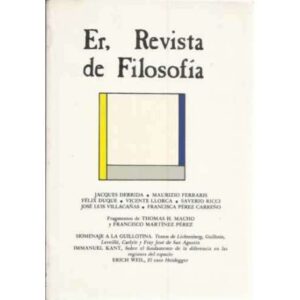 Revista de Filosofía Sevilla, nº9 año V y nº10 año VI