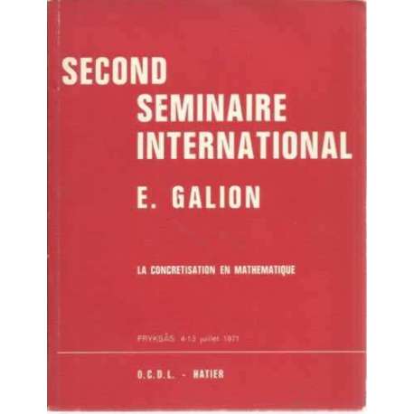 Second seminaire international