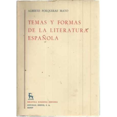 Temas y formas de la Literatura Española