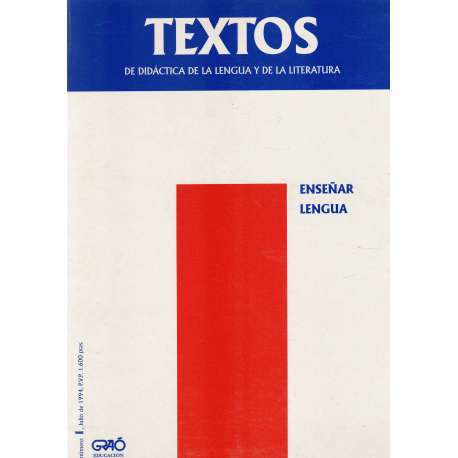 Textos de didáctica de la lengua y la literatura