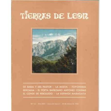 Tierras de León. nº62. 31 de marzo de 1986. De Babia y del Pastor. La mesta. Toponimia berciana. El poeta bañezano Antonio Colin
