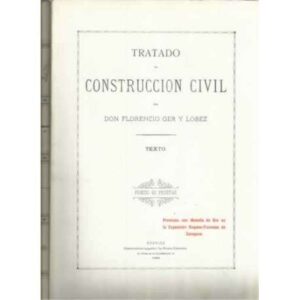 Tratado de construcción civil. 2 tomos: Texto y atlas