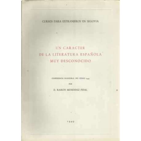 Un caracter de la literatura española muy desconocido