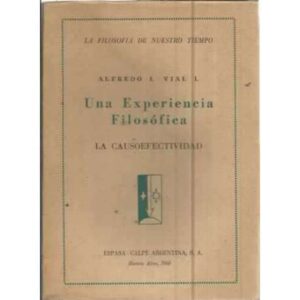 UNA EXPERIENCIA FILOSÓFICA. LA CAUSOEFECTIVIDAD
