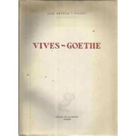 VIVES-GOETHE. Conferencias