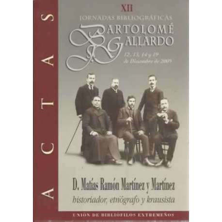 XII Jornadas bibliográficas. Bartolomé Gallardo