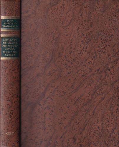 Estudios de historia del pensamiento español. El siglo del barroco