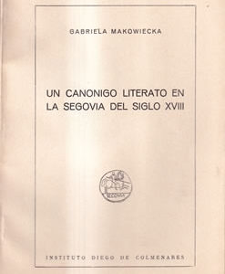 Un canónigo literato en la Segovia del siglo XVIII