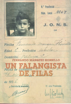 Un falangista de filas
