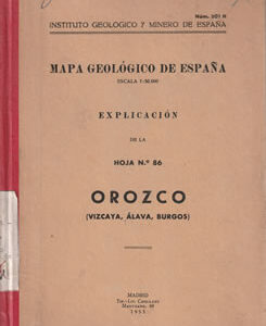 Mapa Geológico de España: Orozco