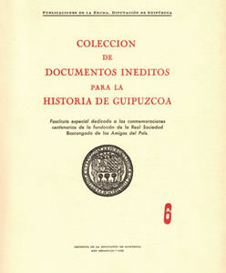 Colección de Documentos Inéditos para la Historia de Guipúzcoa, Nº6