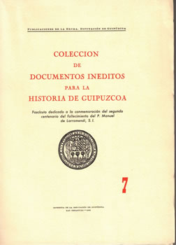 Colección de Documentos Inéditos para la Historia de Guipúzcoa, Nº7
