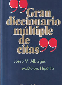 "Gran diccionario múltiple de citas"
