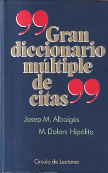 "Gran diccionario múltiple de citas"